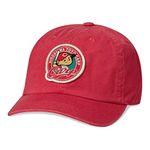 AMERICAN NEEDLE Hiroshima Toyo Carp Central League Japanese Nippon Baseball Adjustable Dad Hat, Hepcat, Red (43870A-HTC-RED)