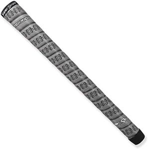 SuperStroke Traxion™ Wrap Gold Club Grip, Gray (Oversize) | Advanced Surface Texture That Improves Feedback and Tack | Extreme Grip Provides Stability and Feedback | Transfer Speed More Effectively