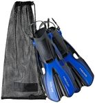 HEAD Mares Volo One Adjustable Snorkeling Fins, Blue, Medium/Large