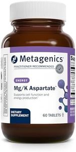 Metagenics Mg/K Aspartate - with Potassium & Magnesium Aspartate - Electrolyte Supplement* - Mineral Magnesium - Highly Absorbable - Non-GMO - Gluten-Free - Vegetarian - 60 Tablets