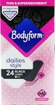 Bodyform Dailies Style 28 Black Liners Multipack Bundle 2 Pack (56 Panty Liners)