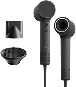 Laifen Neo Secador de Pelo con Motor Sin Escobillas de 110 000 RPM, 200 Millones de Iones Negativos y Control de Temperatura, Ultraligero 390 g, Bajo Ruido 59dB, 2 Boquillas Magnéticas (Negro)