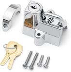 HARLEY-DAVIDSON Motorcycle Universal Mount Helmet Lock Set with Two Keys Biker Helmet Anti-Theft Lock