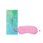 Wiselife Premium Soft Feather Fur Eye Mask, Ultra Smooth Adjustable Sleep Mask & Blind Fold - Pink|For Sleeping, Travelling, Relaxation, Blind Fold & Meditation|Eyeshade Light Blocker Comfortable