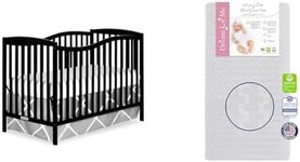 Dream On Me Chelsea 5-in-1 Convertible Crib with Honeycomb Orthopedic Firm Fiber Crib Mattress, Greenguard Gold Certified