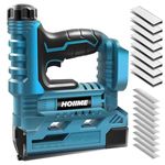 Cordless Brad Nailer 18V, Cordless Nail Gun, 18GA Cordless Staple Gun, max. 40 Shots per Minute, 500 Nails and 500 Staples, for Maki-ta BL, Without Battery and Charger
