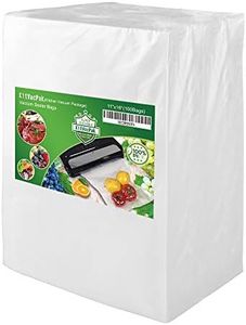 KitVacPak 100 Gallon11X16 Food Sealer Vacuum Sealer Bags with Commercial Grade, BPA Free, Heavy Duty.Vacuum Sealer Freezer Bags Compatible with Any Types Vacuum Sealer