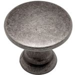 Cosmas 4545WN Weathered Nickel Cabinet Hardware Round Knob Cabinet Pulls - 7/8'' Diameter - 10 Pack