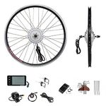 YOSE POWER 24'' Front Wheel Electric Bicycle Motor Kit 36V250W E-Bike Conversion Kit Sliver with LCD Display