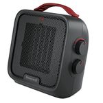 Honeywell HCE210BC HeatBud® XL Ceramic Space Heater for Personal, Small Room, Indoor Use, Portable, 1500W And 900W, Adjustable Thermostat, Black