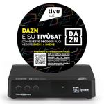 Tele System TS9018HEVC Tivùsat HD Classic Satellite Decoder: Access to Over 70 Free HD Channels, Series A on DAZN Zone, Automatic Channel Update – Smartphone Card Included