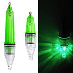 Fishing Light Fish Finders Green Underwater Super Waterproof Night Fishing Lure to Attract Bait and Fish Deep Drop Underwater 2pcs