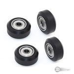 3DINNOVATIONS Openbuilds POM Plastic Wheel with 105zz Bearing Idler Pulley Passive Round Wheel Perlin For Delrin Mini V Wheel Kit V gantry plate (Pack of 4 pcs)