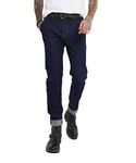 Joe Browns Men's Tapered Fit Indigo Wash Sustainable Denim Jeans, Blue, 34 Regular, 34/32