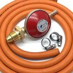 continental products Propane Gas Regulator 37Mbar With 2M Hose & 2 Clips Fits Calor Gas/Flogas