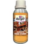 Berger Woodkeeper Wood Stainer | Teak | Transparent Solvent-Based Wood Stain | Easy Cloth Application | Leakproof Bottle |1L