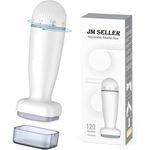 JM SELLER Adjustable 0~2mm 120 A - Advanced updated New Microneedling Derma Roller Pen Microneedle Stamp for Hair, Beard growth, Shrink Pores, Brighten Skin Tone, Facial care (Bio Stamp)
