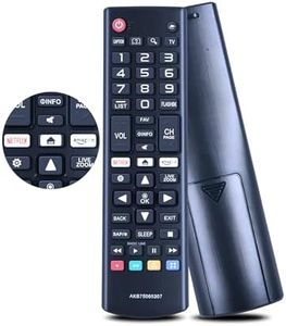 Universal Remote for All LG Smart TV LCD LED OLED UHD HDTV Plasma Magic 3D 4K Webos TVs AKB75095307 AKB75375604 AKB75675304 AKB74915305 Remote Control with Hot Keys Netflix and Prime Video