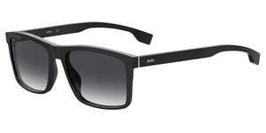 HUGO BOSS Unisex 1036/S Sunglasses, Black/Grey Shaded, 58