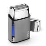 BaByliss Super‑X Double Foil Shaver for Men – Ultra‑Smooth Finish, Dual Japanese Steel Foils, Cordless Lithium‑Ion, Wet & Dry IPX7, USB‑C Rechargeable, FS996DU