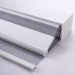 ZSHINE Day and Night Dual Layers Manual Cordless Roller Shades and Light Filtering Zebra Shades Suitable for Home, Office, Hotel, Club, Restaurant, Cinema Windows (Grey)