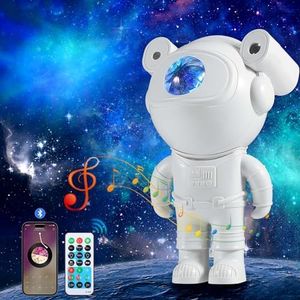Proyector Estrellas Astronauta Proyector Galaxy, Luz Nocturna con Nebulosa, 6 Modos, Control Remoto, 360° Rotación - Lámpara Proyector de Techo para Dormitorio, Regalos Perfectos para Niños y Adultos