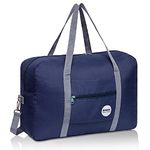 Cabin Bag 45x36x20 for Easyjet Airlines Underseat Travel Bag Holdall Bag Carry on Hand Luggage Weekend Bag for Women and Men (Dark Blue 25L with Shoulder Strap)