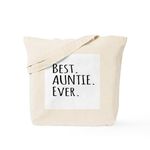 CafePress Best Auntie Ever Tote Bag Natural Canvas Tote Bag, Reusable Shopping Bag