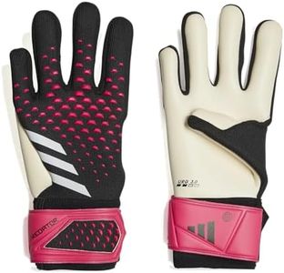 adidas Unisex-Adult League Predator Goalie Gloves, Black/White/Team Shock Pink, 9