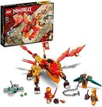 LEGO 71762 NINJAGO Kai’s Fire Dragon EVO Toy for Kids with Cobra & Boa Snake Warrior Figures and Kai Minifigure, Collectible Mission Banner Series