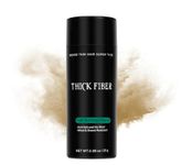 THICK FIBER Hair Building Fibres (Pack of 1, MEDIUM BLONDE) Hair Fibres for Thinning Hair | Hair Powder for Thin Hair 25g Bottle | Make Hair Look Thicker in Seconds with hair filler | for Women & Men