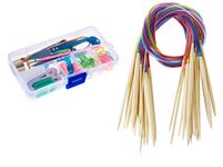 JERN Knitting Crochet Kit with Knitting Needles (Small)