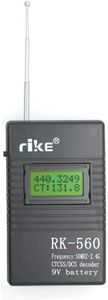 Portable UHF 400-470MHz / VHF 136-174MHz Frequency Counter CTCSS/DCS Radio Testing Meter with 9V Battery