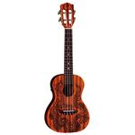 Luna, 4-String Henna Dragon Mahogany Concert Ukulele with Preamp and Gigbag, (UKE Hen DRA MAH C)