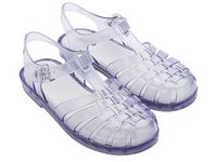 Melissa Possession Jelly Sandal for Women - The Original Jelly Shoe, Fisherman's Sandal with Adjustable Strap and Side Buckle, Clear, 7
