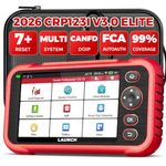 LAUNCH OBD2 Scanner CRP123E V2.0 Car Diagnostic Tool Engine ABS SRS Transmission OBD Scanner with 7 Reset Service Oil/EPB/SAS/BMS/Throttle/Battery Reset,DPF Regeneration Tool, ABS Bleed,Free Update