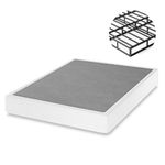 Kydins 7 Inch Full Size Box Spring Only Clearance with Full Box Spring Cover Reinforced Metal Frame 3500lbs Capacity Heavy-Duty Mattress Foundation Low Profile Bed Base Easy Assembly No-Slip No-Noise