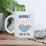 eBuyGB Grandpa's Cup of Tea Mug, 350ml Printed Coffee Mug, Father's Day, Birthday Gifts for Grandad