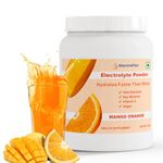 ElectroFizz Electrolyte Powder 100 servings | Electrolyte Powder with Probiotics & Vitamin C | Instant Energy Drink for Workout for Men & Women- 1 Kg Jar Pack (Mango Orange)