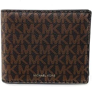 Michael Kors Men's Cooper Billfold with Passcase Wallet, Brown, One Size, Passcase