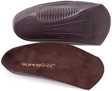 superfeet Men s EASYFIT Men's Orthotic Shoe Inserts for Flat Dress Shoes Heel and Arch Support Insole, Java, 9.5-11 US