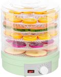 Cobuy 5 Layers Food Dehydrator Machine,Temperature Control & High-Heat Circulation, 5-Layers Electric Food Dryer for jerky meat fruit vegetable Pet Treats - Green