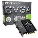 EVGA GT 710 2GB DDR3 64-Bit Graphics Card, Single Slot, Dual DVI 02G-P3-2717-KR