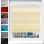 Window Blinds No Drilling, 25 x 40 cm Stick on Blinds Curtains No Drill Blinds, Self-adhesive Blinds Self Adhesive Blinds for Bedroom,Kitchen,Bathroom, Beige