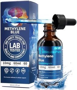 Methylene Blue 1% Solution | 10mg/ml for Humans | Third-Party Lab Tested of Ultra High Purity | 60ml Liquid Drops | Formaldehyde & Alcohol-Free | Beginner-Friendly Formula (2FL.OZ)