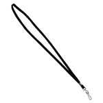 ADVANTUS 36-Inch Deluxe Neck Lanyard for ID Cards/Badges, J-Hook Style, Black, Box of 24 (75424)