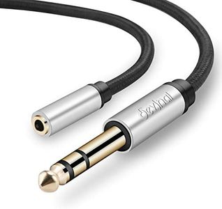 Devinal 1/4 inch to Female 3.5mm Long Headphone Cable, 6.35mm to 3.5mm (1/8 inch) Female TRS Adapter, Quarter inch to Minijack Female Stereo Cord Converter Connector 10 feet/ 3M