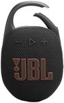 JBL Clip 5 Ultra-Portable Bluetooth Speaker with Integrated Carabiner, Big JBL Pro Sound, PlaytimeBoost, Waterproof Design and 12-Hour Playtime, Black