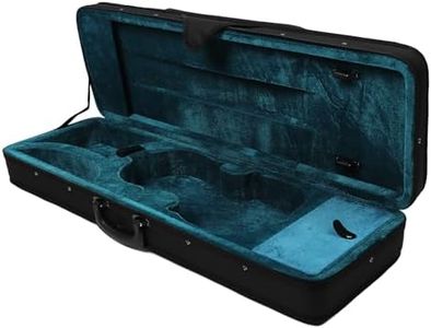 Oxford Violin Case - Hard Shell & Foam Liner Rectangle Lightweight Violin Box with Shoulder Strap