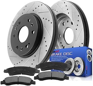 Geekstop Front Brake Rotors and Pads Kit Compatible with 2005-2018 Chevy Silverado 1500, 2008-2020 Chevy Tahoe, 2015-2020 Chevy Suburban, GMC Yukon XL, 2005-2018 GMC Sierra 1500, 2008-2020 GMC Yukon